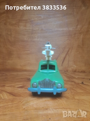 Vintage Полска соц.ламаринена играчка дтар камион Ракетоносец, снимка 3 - Коли, камиони, мотори, писти - 52345255