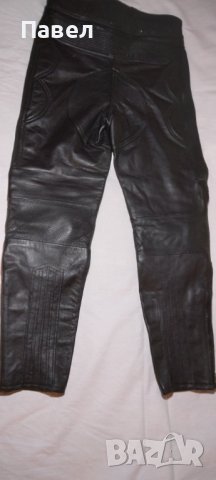 Рокерски дамски панталон от естествена кожа, номер 40, нов, снимка 5 - Спортни екипи - 39599183