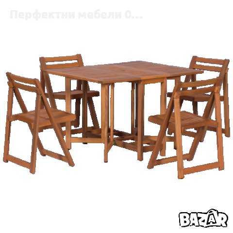 Дървени сгъравеми столове,маси и комплекти на склад от тропическо дърво Меранти, снимка 11 - Столове - 41038931