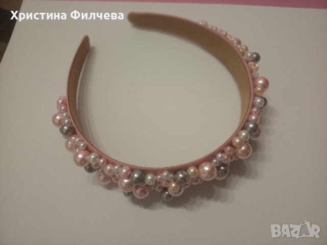 Нежна диадема от перли , снимка 8 - Полиране - 41396011