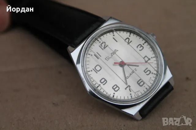 СССР мъжки часовник ''Слава'' /кварц/, снимка 3 - Мъжки - 48825049