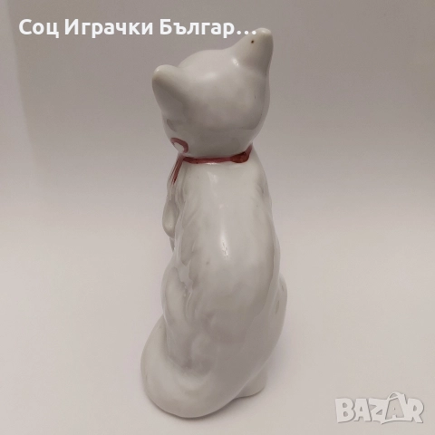 Стара Българска Порцеланова Фигура Коте, снимка 4 - Колекции - 52936454