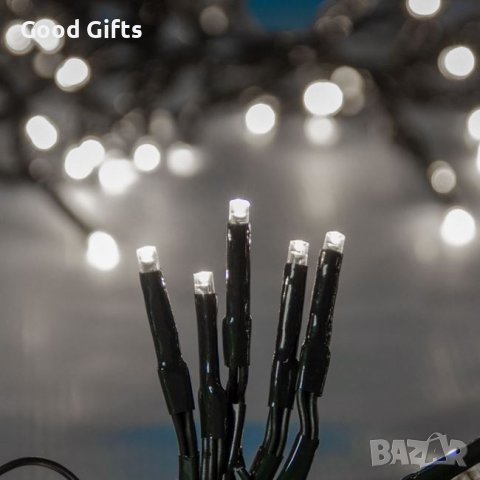 800 LED Коледни лампички, Студено бяло, 43м, снимка 1 - Лед осветление - 42711790