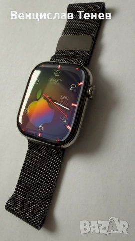 Apple Watch GPS + Cellular , цвят метално сиво, каишка метален графит с оригинална кутия, снимка 3 - Смарт часовници - 52672073