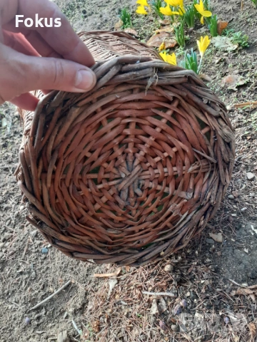 Стара стъклена дамаджана оплетена с ратан, снимка 5 - Антикварни и старинни предмети - 53363940