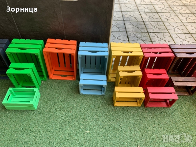 Декоративни дървени щайги , снимка 4 - Декорация за дома - 36104832