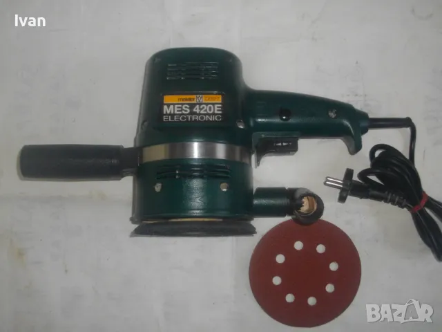 Оригинален немски 2004г. КРЪГЪЛ ЕКСЦЕНТЪР ВИБРОШЛАЙФ 420 вата Професионален MEISTER CRAFT ОТЛИЧЕН, снимка 2 - Други инструменти - 47967122
