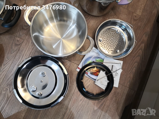Тенджери под налягане, снимка 4 - Съдове за готвене - 52145126