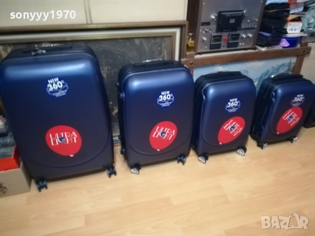 КУФАРИ 4 БРОЯ С КОЛЕЛЦА-ТВЪРДИ СТРАНИЦИ 1108231815, снимка 6 - Куфари - 41828480