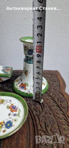 Антикварна порцеланова мастилница, снимка 18 - Антикварни и старинни предмети - 53459580