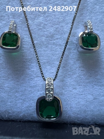 Сребърен комплект, снимка 4 - Бижутерийни комплекти - 53723813