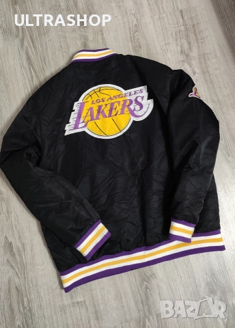 Оригинално мъжко бомбър яке Primark x LA Lakers NBA x LeBron James XL, снимка 2 - Якета - 52877083