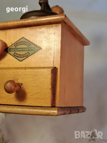 ретро дървена мелница за кафе Mahlwerk  24/1, снимка 8 - Декорация за дома - 49411255