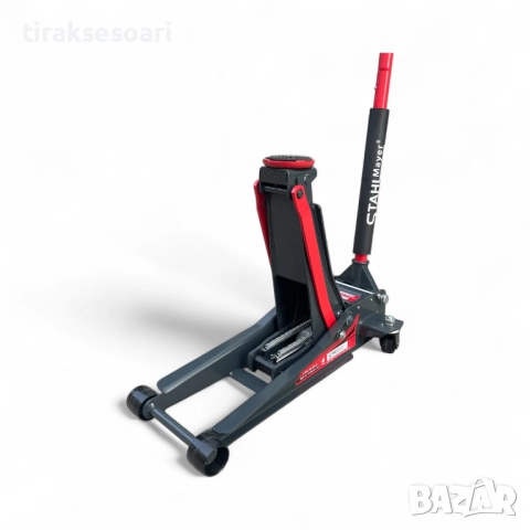 Нископрофилен професионален крик StahlMayer 83-505 мм с двойна помпа, снимка 8 - Други инструменти - 51698889