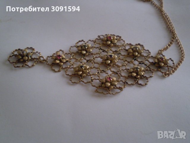  Ретро медальон бохемия, снимка 2 - Антикварни и старинни предмети - 35750660