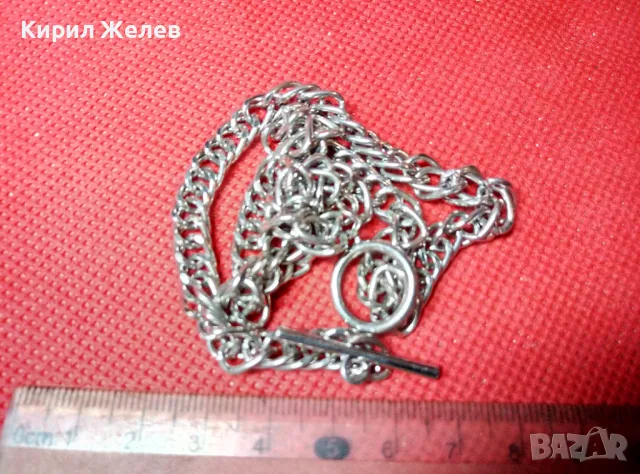 КРАСИВ СТИЛЕН ВИНТИДЖ КЮСТЕК За ДЖОБЕН ЧАСОВНИК СИНДЖИР ВЕРИЖКА БЛАГОРОДНА ЛЕГИРАНА СТОМАНА 31241, снимка 5 - Колиета, медальони, синджири - 47296283