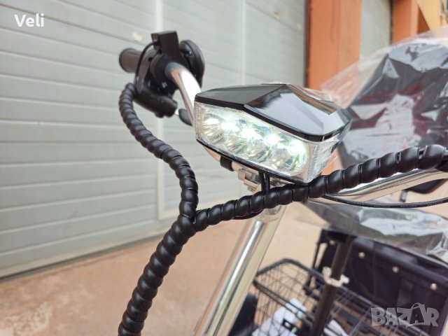 Триколка на ток с прикачено ремарке 1000W задно предаване, снимка 3 - Мотоциклети и мототехника - 42323190