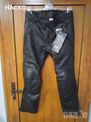 Мото Панталон Held 100% Естествена Кожа с Тиранти Размер 54 Внос от Германия