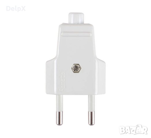 Български щепсел за контакт, плосък, PVC, 220VAC, 10A, снимка 1
