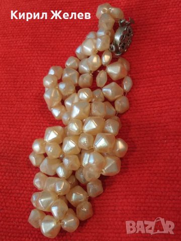 РЕТРО ПЕРЛЕН ТИП АРТ ДЕКО КОЛИЕ СТАРА РЪЧНА МАЙСТОРСКА ЮВЕЛИРНА ИЗРАБОТКА 22836, снимка 9 - Антикварни и старинни предмети - 33395644