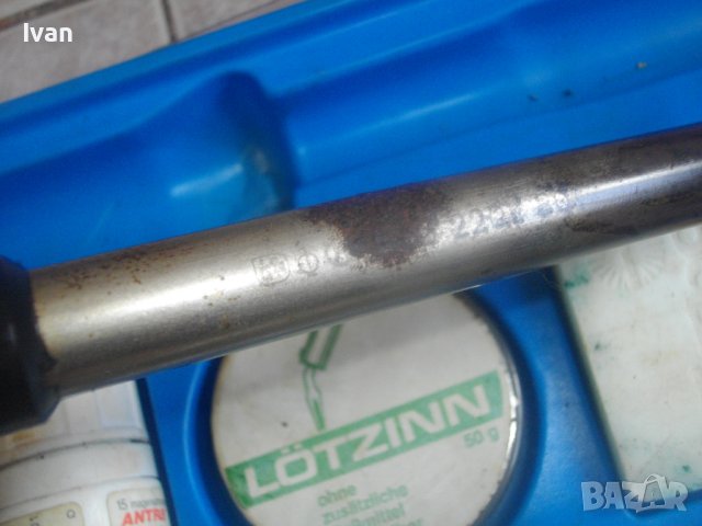 80 Вата-Ел.Поялник-Старо Немско Качество-Пълен Комплект-Тенол/Колофон/Паста/Припой, снимка 5 - Поялници и запояване - 41310227