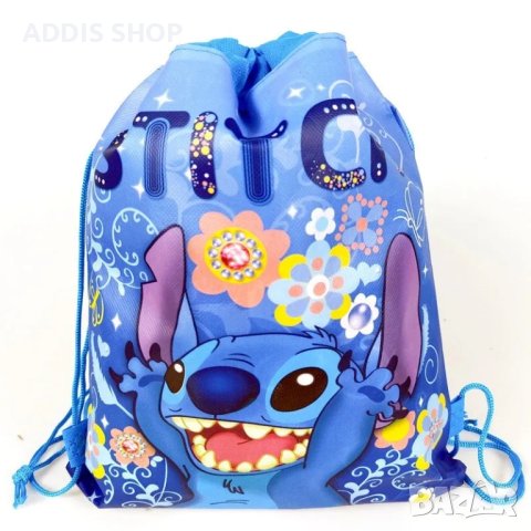 Модна детска чанта с шнур Lilo & Stitch, 2цвята - 023, снимка 2 - Раници - 39802710