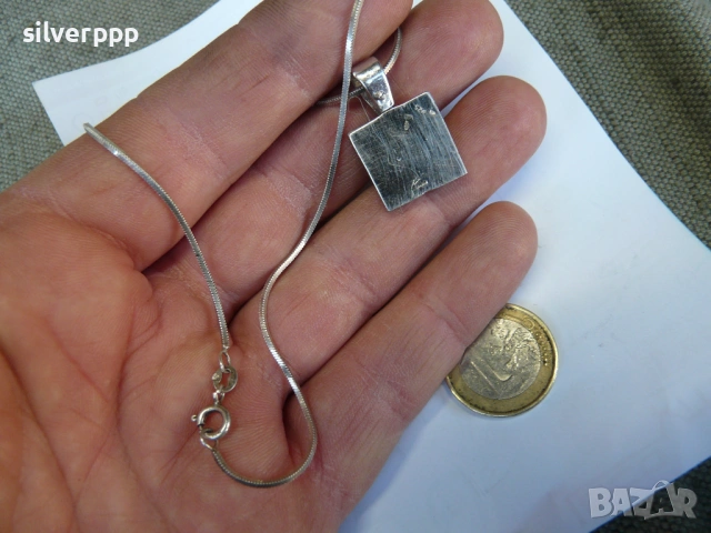  Сребърен синджир - 10 , снимка 2 - Колиета, медальони, синджири - 53075972