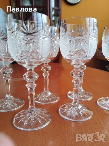 Кристален сервиз за вино, снимка 6 - Сервизи - 52386582