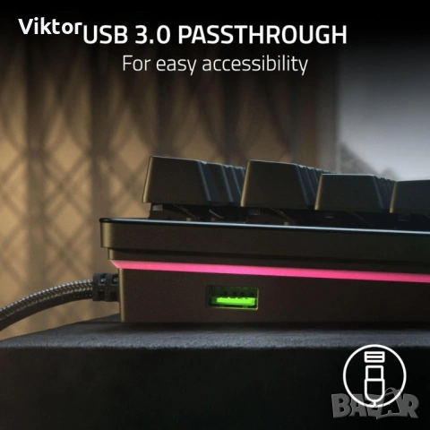 Чисто нова клавиатура Razer Huntsman V2, Analog Switch, снимка 7 - Клавиатури и мишки - 53595639