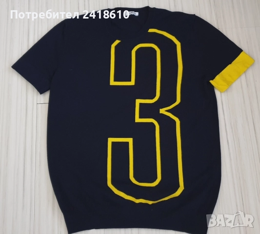 Dirk Bikkembergs Cotton Knit Mens Size 52 / L ОРИГИНАЛ! Мъжка Тениска!