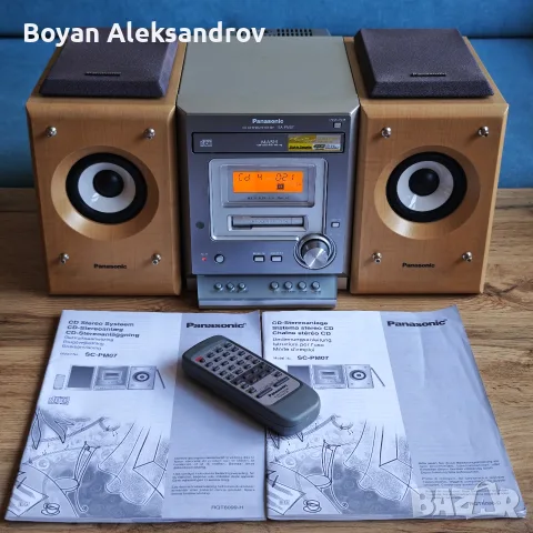 Panasonic SC-PM07 с Оригинални Колони, Книжки и Дистанционно 