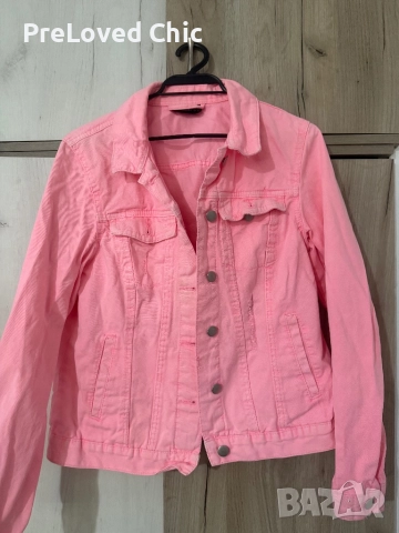 Розово дънково яке 