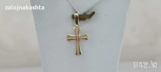 Нов Златен кръст-0,70гр/14кр, снимка 2 - Колиета, медальони, синджири - 52164051
