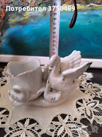 Лебед -ваза, снимка 2 - Декорация за дома - 53018764