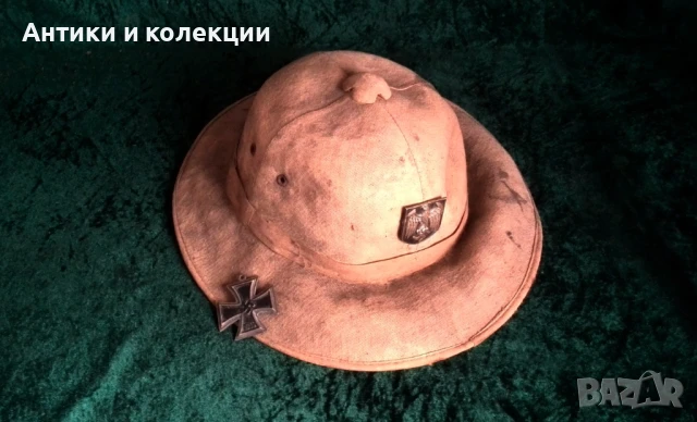 Каска шлем африкански корпус вермахт , снимка 7 - Антикварни и старинни предмети - 51261527