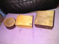 Малки дървени кутии от соца 3 броя за бижута и други, снимка 5