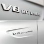 емблема V8 BITURBO Мерцедес Mercedes AMG сива битурбо, снимка 2