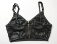 Кожено късо бюстие/кроп топ Club L , снимка 2