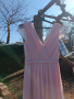 Нова рокля в цвят пепел от рози м-55лв, снимка 2