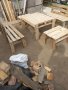 комплект маса с пейка , снимка 1 - Градински мебели, декорация  - 44492894
