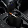 Компактен автомобилен пепелник със синьо LED осветление 7 cm, снимка 5