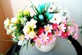 Изкуствени букети цветя за декорация 