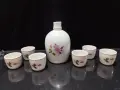 Стар български порцелан сервиз за ракия , снимка 5