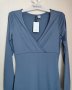 Нова сиво-синя рокля с цепка, снимка 2