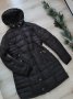 Зимно дълго черно яке с качулка AMISU , снимка 3