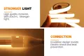 Водоустойчива COB LED лента без самозалепваща се лента, гъвкава,  за вътрешна домашна кухня, външна , снимка 5