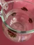Стъклена кана с цветя., снимка 3
