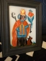 Картина икона найвизъм върху стъкло , снимка 2