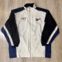 Reebok мъжко Винтидж яке World Police and Fire Games размер XXL, бяло и синьо с цип., снимка 1