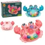 Интерактивна играчка Рак прозрачен, светещ, ходещ, снимка 1